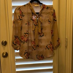 Blush 3/4 sleeve blouse